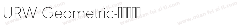 URW Geometric字体转换